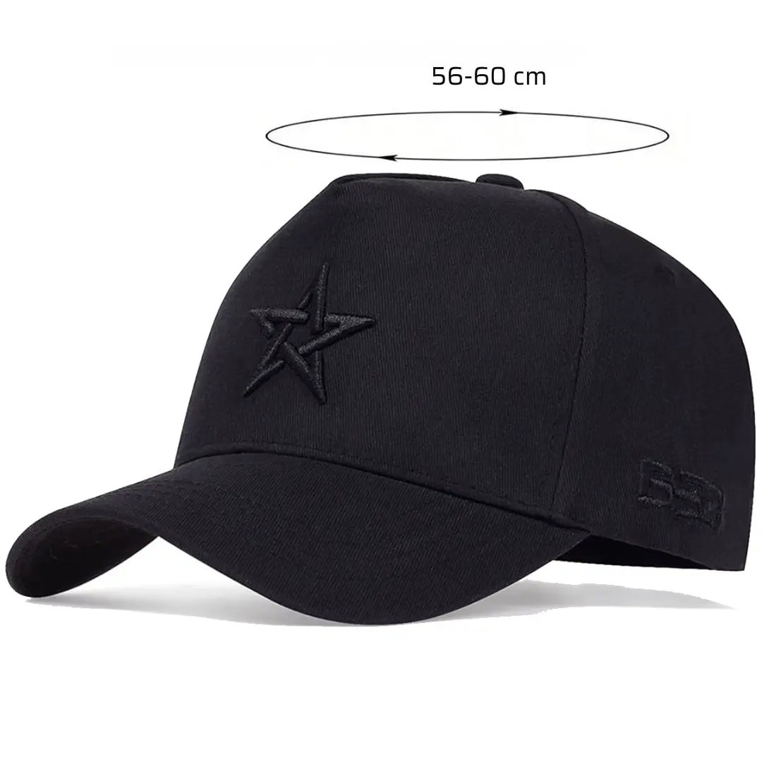 Boné Masculino Aba Curva Black Star - Image 5
