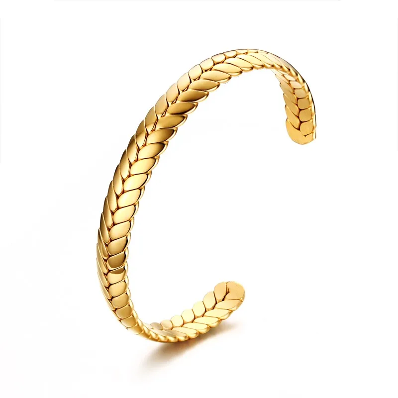 Bracelete Masculino em Aço Inoxidável Escamas - Image 5
