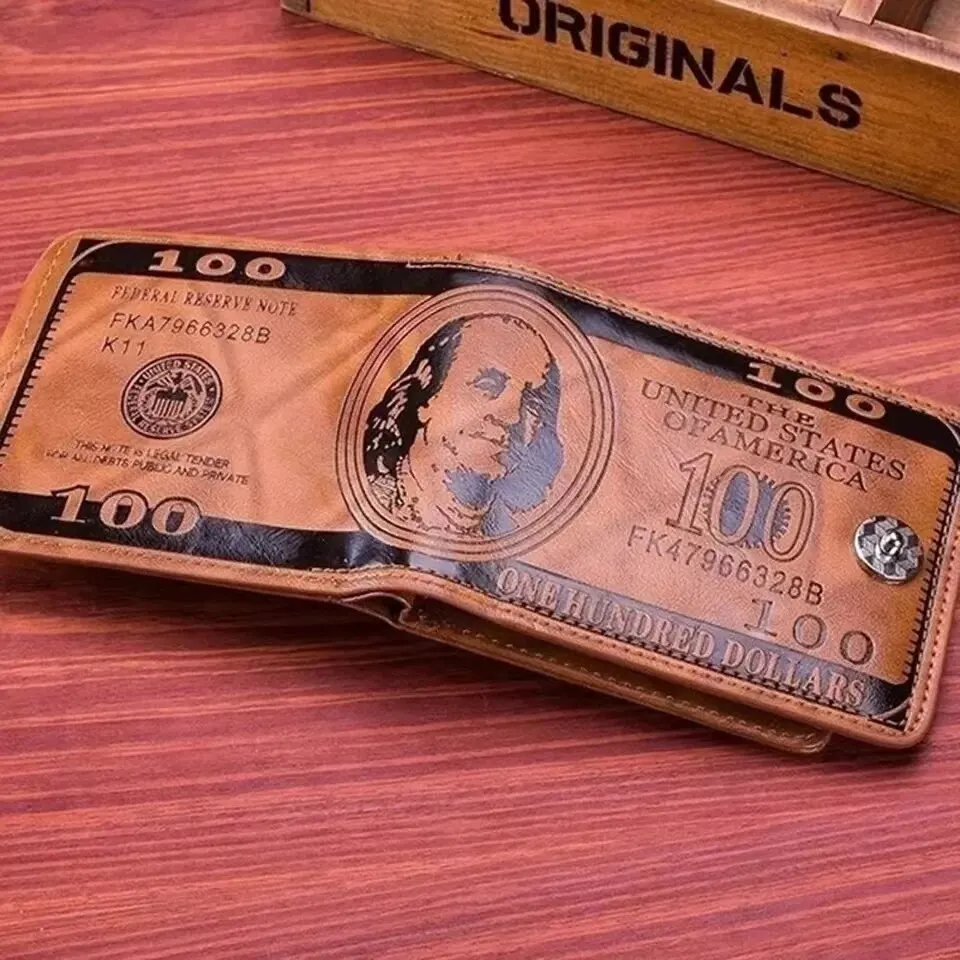 Carteira Masculina de Couro Ecológico Dollar - Image 3