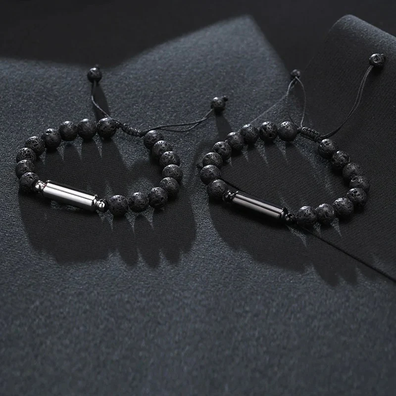 Pulseira Masculina de Pedra com Aço Inoxidável Vênus - Image 4
