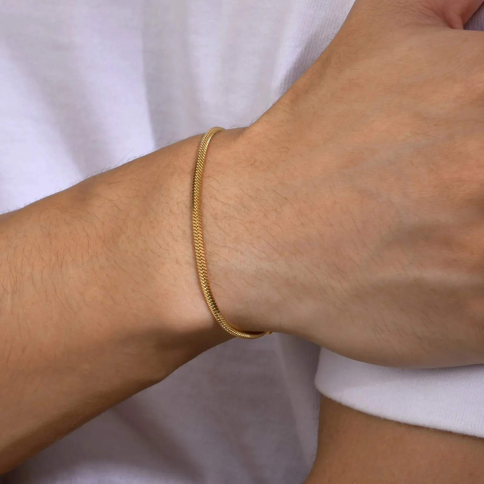 Pulseira Masculina Minimalista em Aço Inoxidável - Image 6