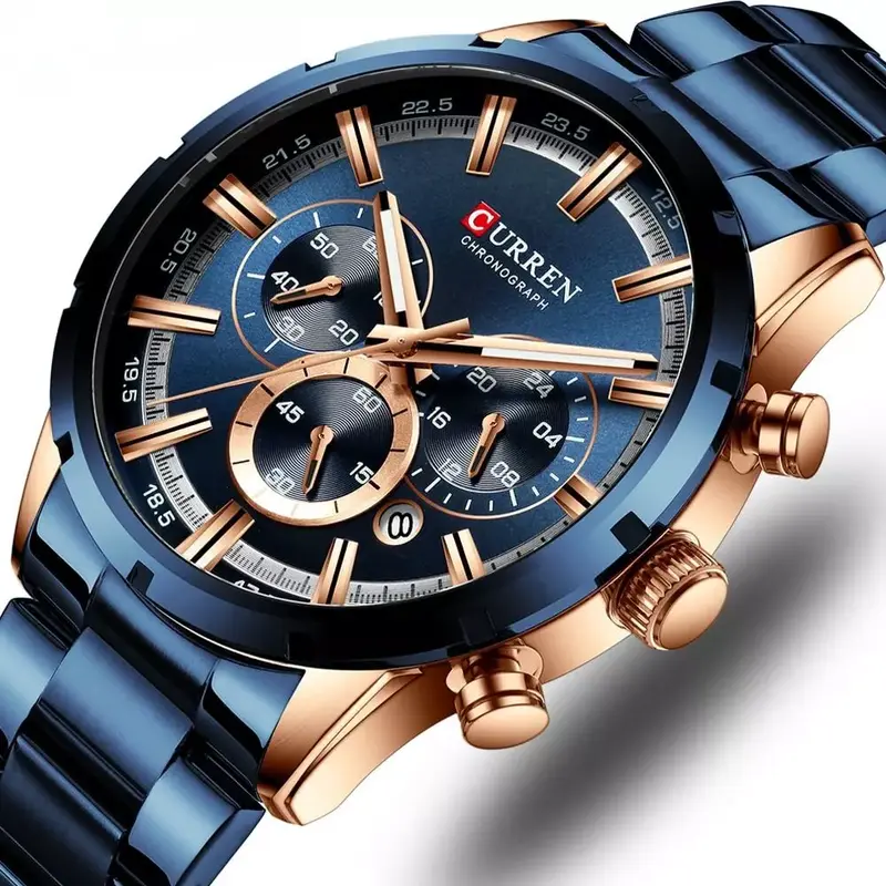 Relógio Masculino Aço Inox 3016 - Image 3